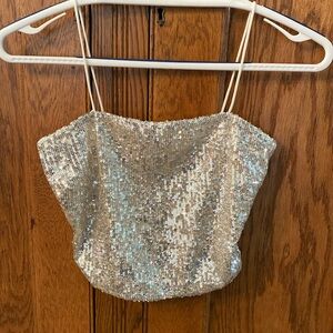 FashionNova size small sequin top